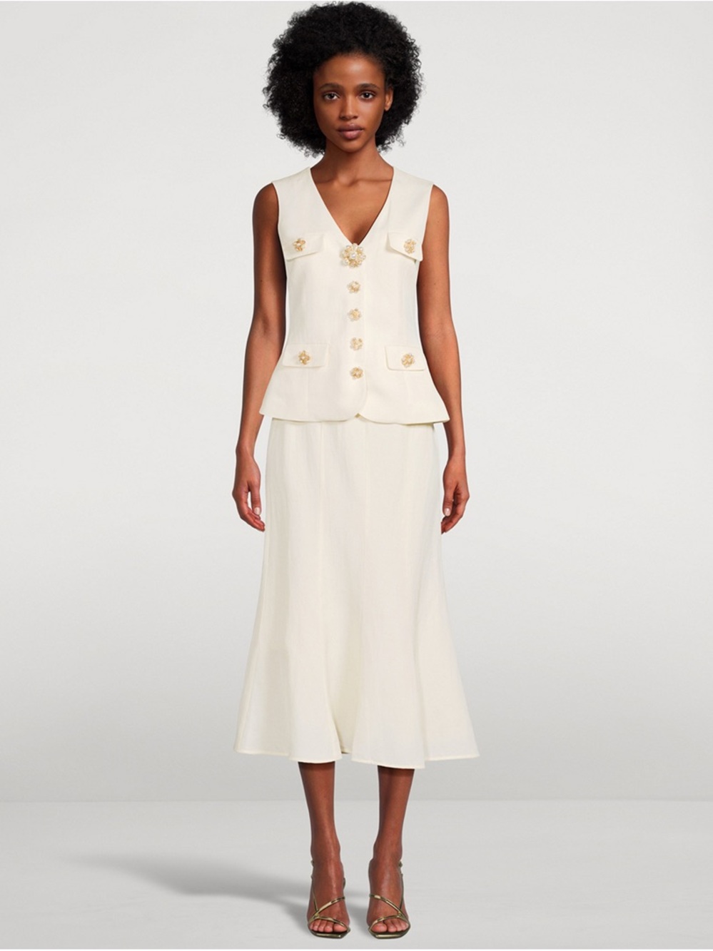 SELF-PORTRAIT Suiting Midi Dress